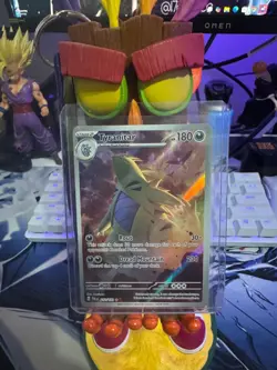 2023 Pokemon TCG Tyranitar 222/193 Holo Card Sv02 Paldea Evolved Illus. Rare - Image 1