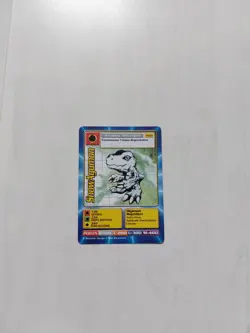 SnowAgumon Carte Digimon Francais Bandai 2000 Bo-110 Serie 3 French Card - Image 1