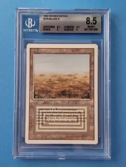 Scrubland Revised MTG Dual Land Reserved List Graded BGS QUAD 8.5! 9 Surface!!! - Image 1