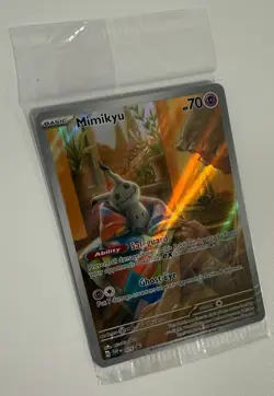 Pokemon TCG - Mimikyu SVP075 Paldean Fates ETB Black Star Promo - Sealed - Image 4