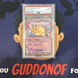💎PSA 10 GEM MINT 2024 Pokemon Prize Pack Series 4 DEDENNE EX #093 Holo - Image 1