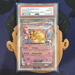 💎PSA 10 GEM MINT 2024 Pokemon Prize Pack Series 4 DEDENNE EX #093 Holo - Image 2
