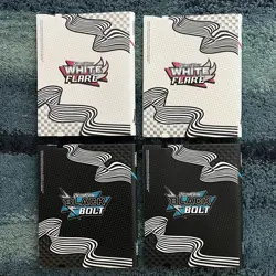Pokemon Black Bolt & White Flare Binders - 4 Total Binders - Image 2