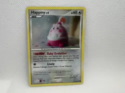 Pokemon TCG Happiny Pop Series 8 14/17 Common Cosmos Holo HUGE SWIRL - Image 1