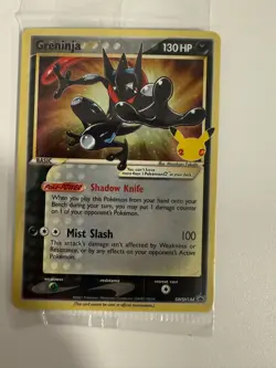 Pokemon TCG Greninja Gold Star SWSH144 Celebrations SEALED Black Star Promo - Image 3