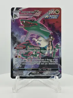 Pokemon TCG Rayquaza VMAX Silver Tempest Trainer Gallery TG20/TG30 Ultra Rare - Image 1