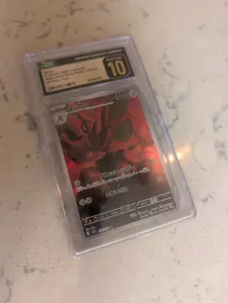 CGC 10 Pristine Scizor 116/108 AR Art Rare Ruler of the Black Flame sv3 Pokemon - Image 1