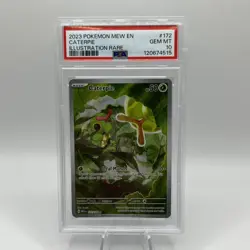 2023 POKEMON MEW EN-151 ILLUSTRATION RARE #172 CATERPIE PSA 10 - Image 1