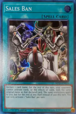 Yugioh Sales Ban SR 1st Ed. MP23-EN035 Near Mint - Image 1