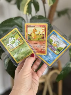 RARE Original 1995 Base Set Starting 3 Pokemon Card Set - Image 1