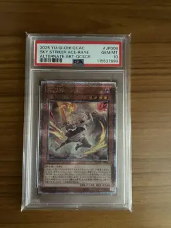YuGiOh Sky Striker Ace Raye PSA10 Secret Rare Japanese Card - Image 1
