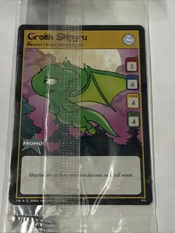 Neopets TCG Trading Card Promo Green Shoyru 2003 NEW Sealed RARE - Image 2