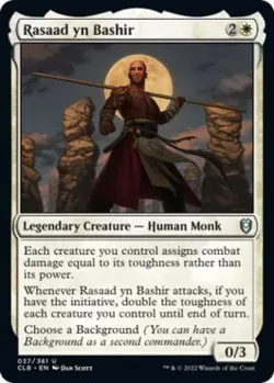Rasaad yn Bashir -Foil Near Mint MTG Commander Legends: Battle for Baldur's Gate - Image 1
