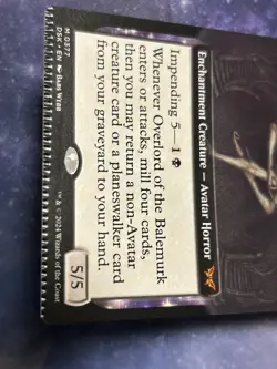 Mtg Overlord Of The Balemurk Crimp Error English - Image 1