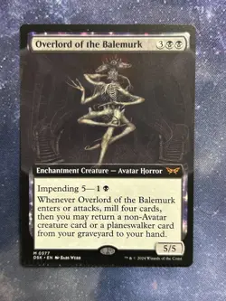 Mtg Overlord Of The Balemurk Crimp Error English - Image 2