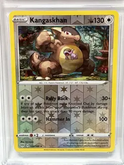 Kangaskhan Pokemon 2020 Darkness Ablaze 133/189 Rev-Holo CCG 10 Gem Mint - Image 2