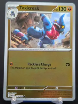 Pokemon Toxicroak 079/132 Reverse Holo Mega Evolution English - Image 1