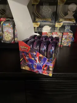 Pokemon TCG: Sealed Mega Evolution Mini Tins (Assorted) with display box - Image 3