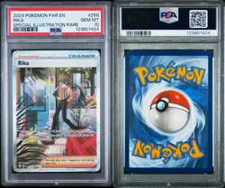 2023 POKEMON PAR EN-PARADOX RIFT SPECIAL ILLUSTRATION RARE #258 RIKA PSA 10 - Image 3