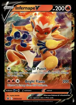 Infernape V SWSH252 JUMBO OVERSIZED Black Star Promo Pokemon Card - Image 1