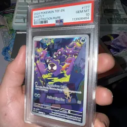 Pokemon Gastly Illustration Rare Card Temporal Forces 177/162 PSA 10 - Image 1