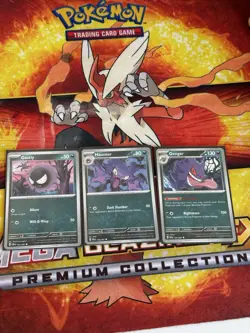 2024 GENGAR GASTLY HAUNTER 3 CARD EVOLUTION SET SV Paldean Fates Pokemon - Image 1