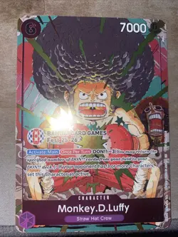 Monkey.D.Luffy (BANDAI Card Games Fest 25-26) OP07-073 One Piece Promotion Cards - Image 1