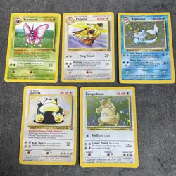 Pokemon TCG Jungle Holo/Non Holo Pokemon Card Bundle Vaporeon Snorlax MP - Image 1