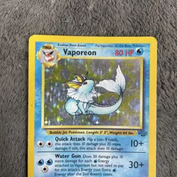 Pokemon TCG Jungle Holo/Non Holo Pokemon Card Bundle Vaporeon Snorlax MP - Image 4
