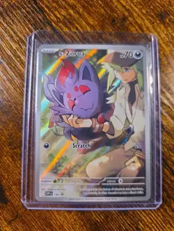 Pokemon TCG N's Zorua 189 EN Scarlet & Violet Promo Cards Black Star NM Holo - Image 2