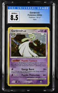Pokemon Card GARDEVOIR Holo Rare #8 Platinum CGC 8.5 NM/MINT+ - Image 1
