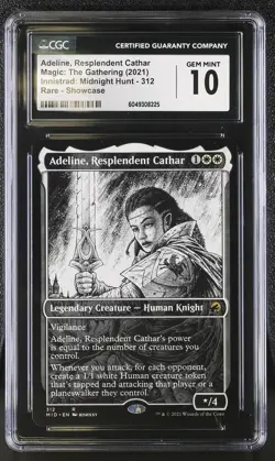 ADELINE, RESPLENDENT CATHAR (Eternal Night) MID Rare CGC 10 MTG EDH - Image 1