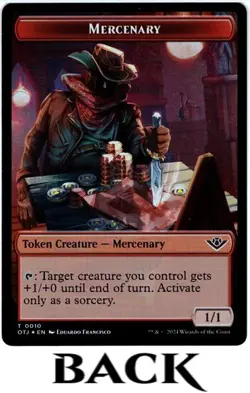 3x - Human Cleric, Rogue, Warrior \ Mercenary Token Lot - FOIL - OJT MTG - Image 2