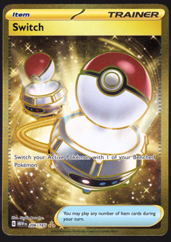 Switch 206/165 151 Hyper Rare Gold Holo Pokemon TCG Card NM - Image 1