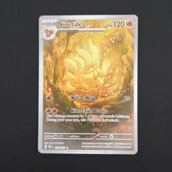 Pokemon TCG Card Ninetales 199/197 Obsidian Flames Holo IR - NM - Image 1