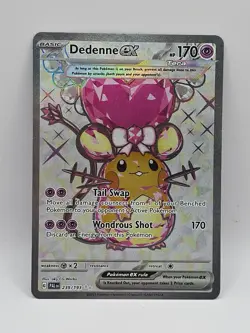 Pokemon TCG Dedenne ex 239/193 Ultra Rare - Sv02: Paldea Evolved Holo NM - Image 1