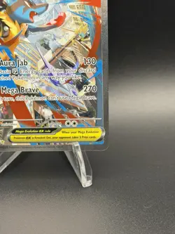 2025 POKEMON MEGA EVOLUTION SPECIAL ILLUSTRATION RARE MEGA LUCARIO EX - Image 4