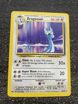 DRAGONAIR / DRACO RARE - POKEMON 18/102 BASE SET PROCHE DU NEUF/NM ENGLISH - Image 1