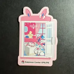 S2563 Sylveon Japanese Pokemon Center Pikachu Prize Award Sticker - Image 1