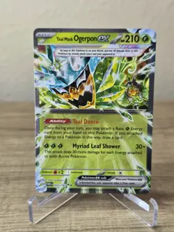 Teal Mask Ogerpon Ex 025/167 Twilight Masquerade Pokemon TCG Double Rare NM - Image 1