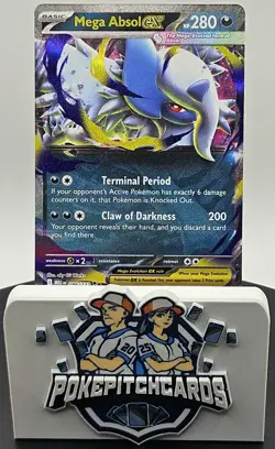 Mega Absol ex 086/132 Me01: Mega Evolution Holo Free Shipping Pokemon NM - Image 2