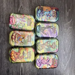 Pokemon TCG 7 X Prismatic Evolutions Mini Tins- 14 Booster Packs- All New/Sealed - Image 2