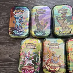 Pokemon TCG 7 X Prismatic Evolutions Mini Tins- 14 Booster Packs- All New/Sealed - Image 3