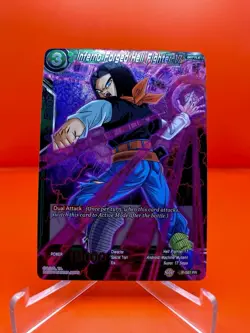 Dragon Ball Super CCG Inferno Forged Hell Fighter 17 P-087 PR Foil Promo Card - Image 1