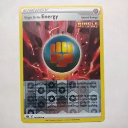 Single Strike Energy 141/163 Reverse Holo Battle Styles Pokemon Card NM - Image 1
