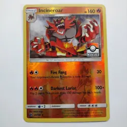Pokemon Card INCINEROAR Rare Reverse Holo League Promo 26/149 Sun & Moon LP - Image 1