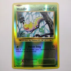 Pokemon Card Weedle Reverse Holo 5/108 Evolutions Near Mint - Image 1