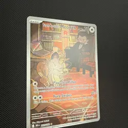 Team Rockets Meowth Destined Rivals Illustration Card 203/182 NM Condition - Image 3