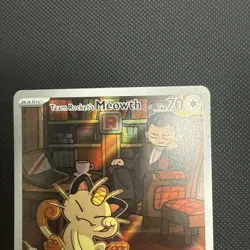 Team Rockets Meowth Destined Rivals Illustration Card 203/182 NM Condition - Image 4