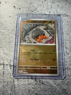 Pokemon Card Dwebble 051/086 Pokeball Reverse Holo English Black Bolt Tcg - Image 1